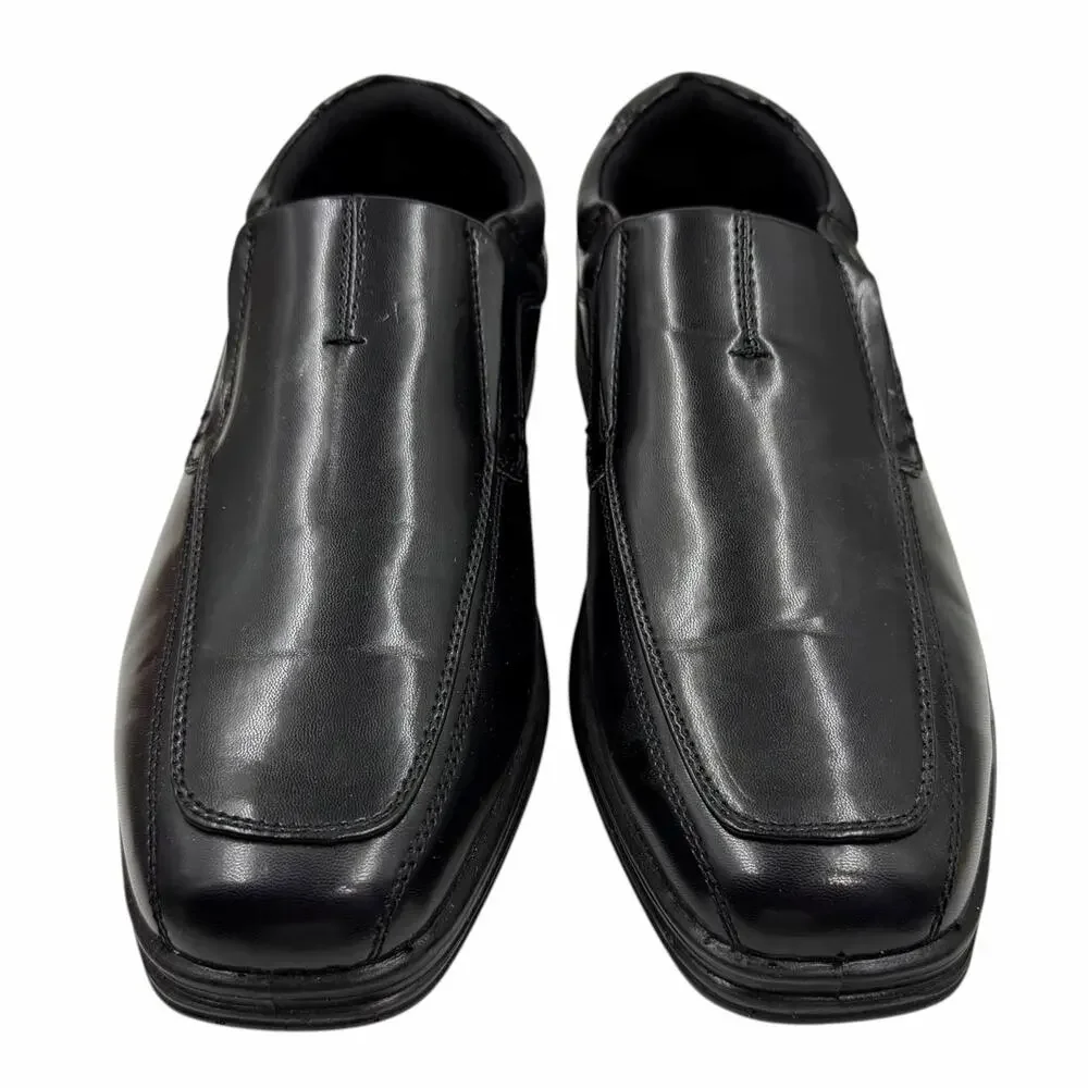 Deer Stags Wise Boys Youth Dress Shoes Black Slip On Loafers Bicycle Toe Sz 6M